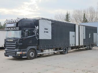 Scania R 480+PŘÍVĚS FIPOCAR, TANDEMOVÁ PRŮJEZDNÁ SOUPRAVA, 3 - 2