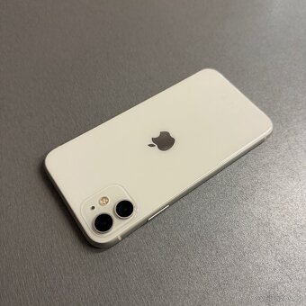 iPhone 11 64GB bílý, 100% baterie, rok záruka - 2
