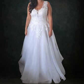 Prodám svatební šaty vel 40-42 - 2