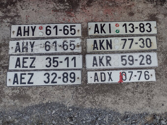 SPZ OKRESNÍ, DOBOVÉ - 2