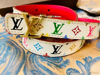 Louis Vuitton monogram pásek multicolor vel. 80 - 2
