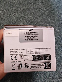 Zpáteční kamera 720p Audi A3/A4/A5/Q3/Q5 atd... - 2