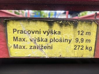 2x pracovní plošina 12m - 2