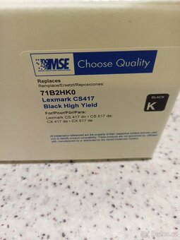 Toner MSE CS417 do tiskárny Lexmark CS417, CS517, CX417 - 2