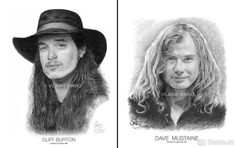 Posterbook - Metallica - unikátne kreslené portréty - 2