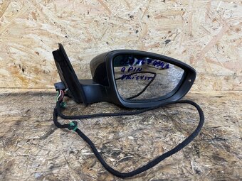 PRAVÉ ZPĚTNÉ ZRCÁTKO VW PASSAT B7 9 PIN 3C0857934A ŠEDÁ MET. - 2