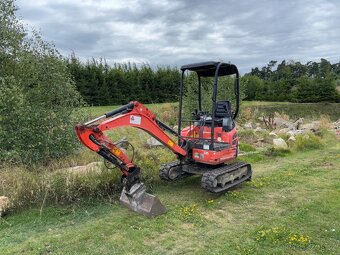 Pásové minirypadlo Kubota U17-3a, hmotnost 1.73 t - 2