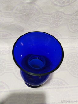 Modrá váza, kobaltová modř - 2