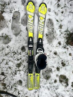 Dětský set lyže + vázání + hole - 2