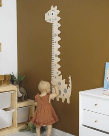 Dinosaur dětský metr na zeď - 2