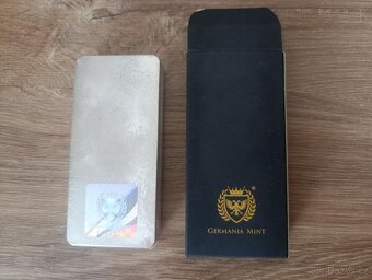Stribrny investicni slitek 1kg, Germania mint, stříbro 999/1 - 2