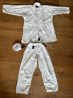 Kimono judo HIKU Tori 160cm bílé + pásek - 2