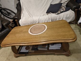 Rustikální stůl k sedačce - 2