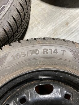 Plechová kola Škoda Fabia, 5x100, zimní gumy, - 2