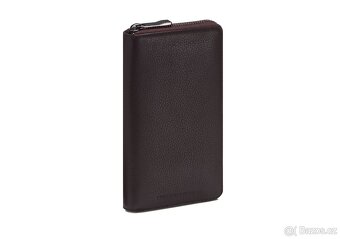 Nová, tmavě hnědá kožena peněženka PORSCHE DESIGN - 2