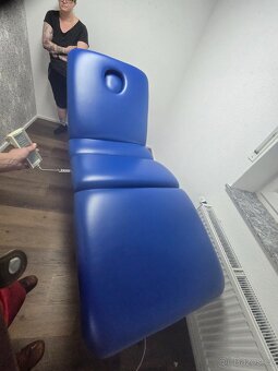 Elektrické Masážní lehátko modré 2 motory - 2