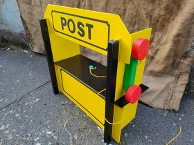 Skládací dřevěná hračka malá pošta, nová, Tofa n.p. - 2