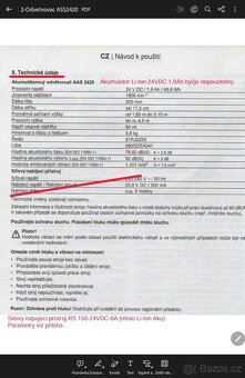 Odvetvovac AAS 2420 - predelany na sitovy 230VAC - 2