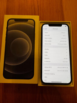 Apple iPhone 12, 64GB Black A použitý + kabel a kabička - 2