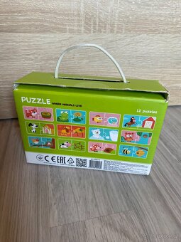 Puzzle Duo Kde bydlí zvířátka - 2