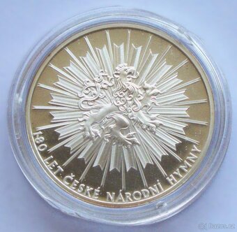 Česká republika,medaile 2014,národní hymna,proof,Ag 999/1000 - 2