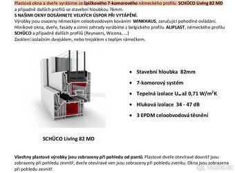Plastové okno Antracit - nové _ 1270x1170 mm _ troj - 2