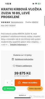 Krbová vložka kratki 16kw - 2