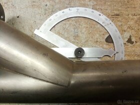 Svody, odbočky, přípojky 3 kusy, INOX Průměr 50mm, úhel 150° - 2