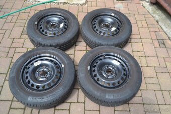 Kola Škoda Octavia II, VW, 5x112 + letní pneu 195/65R15 Cont - 2