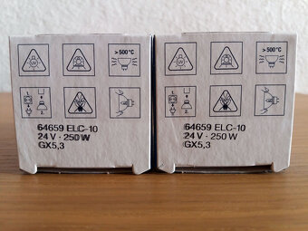24V/250W ELC/10H, GX5,3 50mm, 1000h, 64659 OSRAM - 2