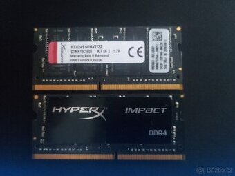 2×16GB DDR4 2400MHz SODIMM – HyperX Impact CL14 – TOP stav - 2