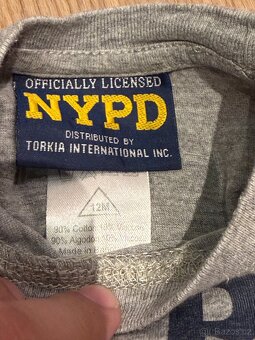 Dětské tričko NYPD policie New York vel. 1 rok 12m - 2