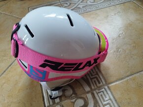 Dívčí helma zn. Salomon + brýle - 2