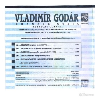 CD Vladimir Godár  - Chamber music - 2
