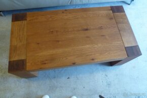 krásný masivní moderní dřevěný stůl konferenční - 2