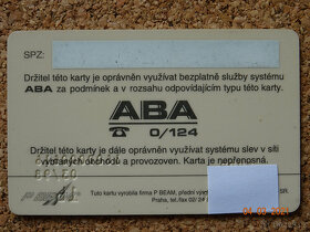 KARTA PLAYBON CLUB – ABA-systém služeb motoristům - 2