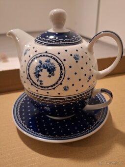 Porcelánová čajová souprava - 3 ks - 2