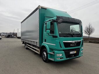 MAN TGM 12.290 valník s plachtou,čelo - 2