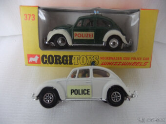 Predam od CORGI TOYS:2xVW1200 Polizei a 2xLONDON TAXI - 2