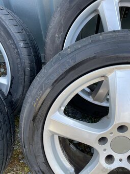 Alu kola velikost 17 5x112 s pneu 225/50/17 - 2