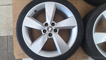 Alu kola Škoda 17" 5x100 pneu 215/40 R17 Fabia Scala Rapid - 2