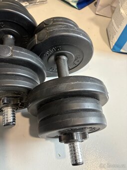 Litinové cinky 2x 10 kg Hop sport - 2