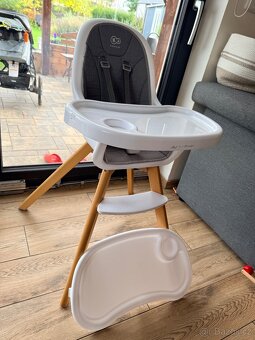 Jídelní židlička 2v1 Tixi šedá Kinderkraft - 2