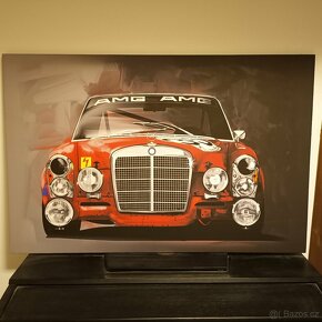 Prodám imitaci ručně malovaného velkého obrazu Mercedes AMG - 2