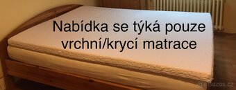 Vrchní paměť. matrace 200x150x8 cm se snímatelným potahem - 2