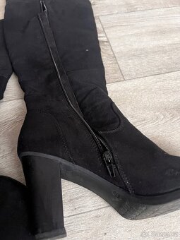Vysoké kozačky na podpatku - 2
