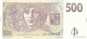 500 Kč 1997 serie C, Stav UNC - 2