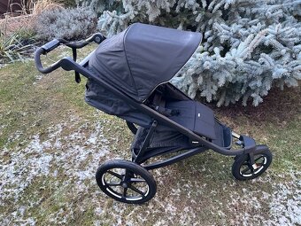 Thule Urban Glide 3 Black + hluboká korbička + pláštěnka - 2
