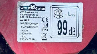 Elektrický vertikutátor WOLF Garten - 2