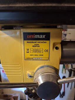 Radiální vrtačka Unimax RDP16 - 2